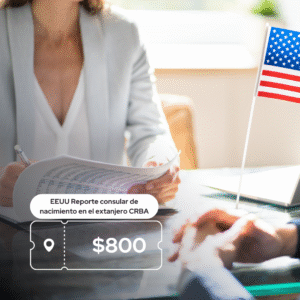 EEUU - Reporte consular de nacimiento en el extanjero CRBA